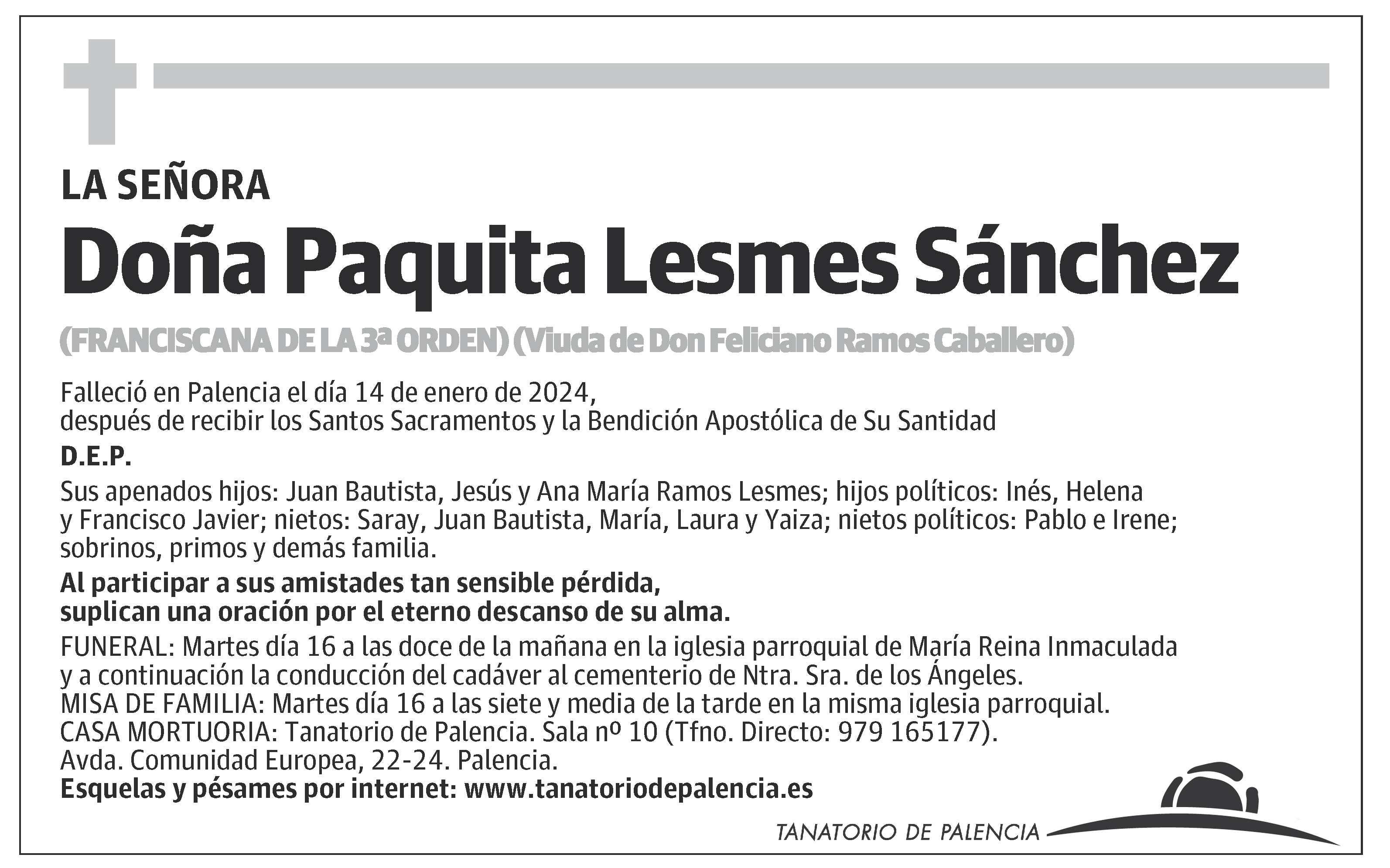 Paquita Lesmes Sánchez