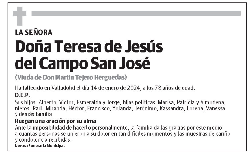 Teresa de Jesús del Campo San José