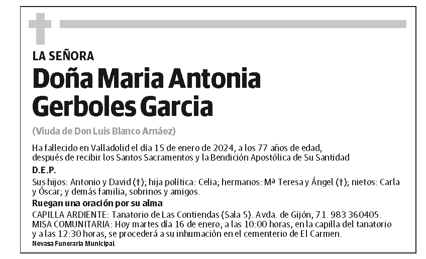 Maria Antonia Gerboles Garcia