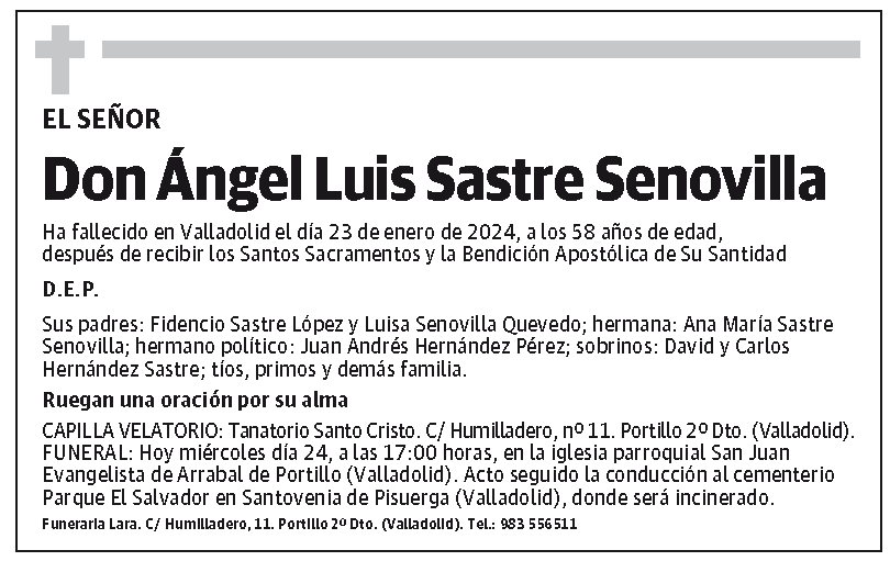 Ángel Luis Sastre Senovilla