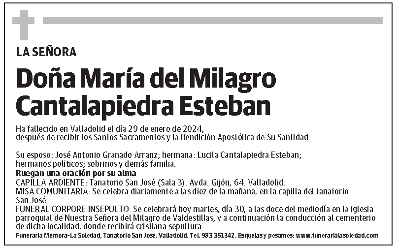 María del Milagro Cantalapiedra Esteban