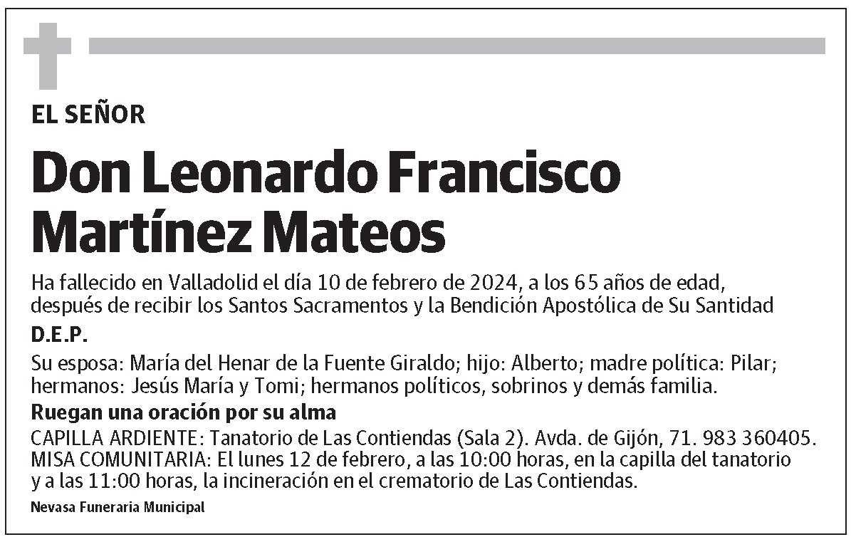 Leonardo Francisco Martínez Mateos