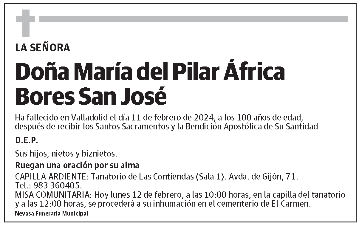 María del Pilar África Bores San José
