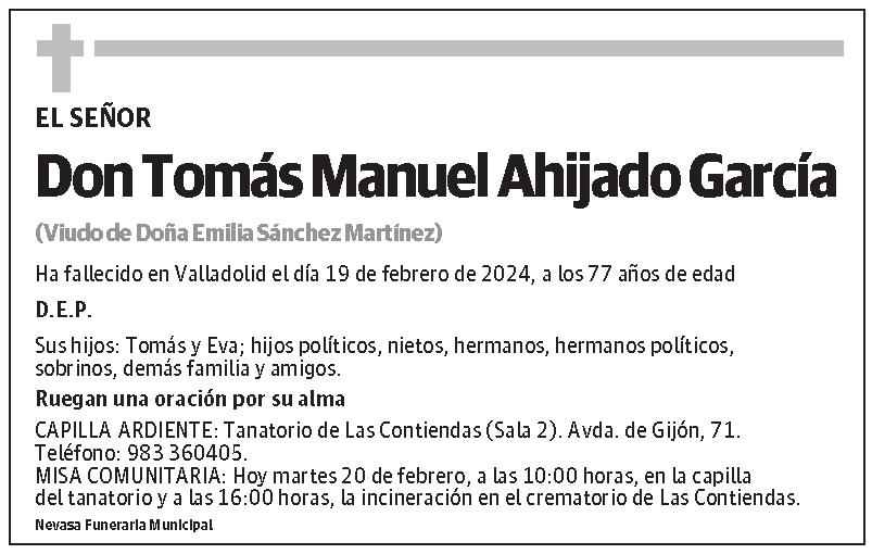 Tomás Manuel Ahijado García