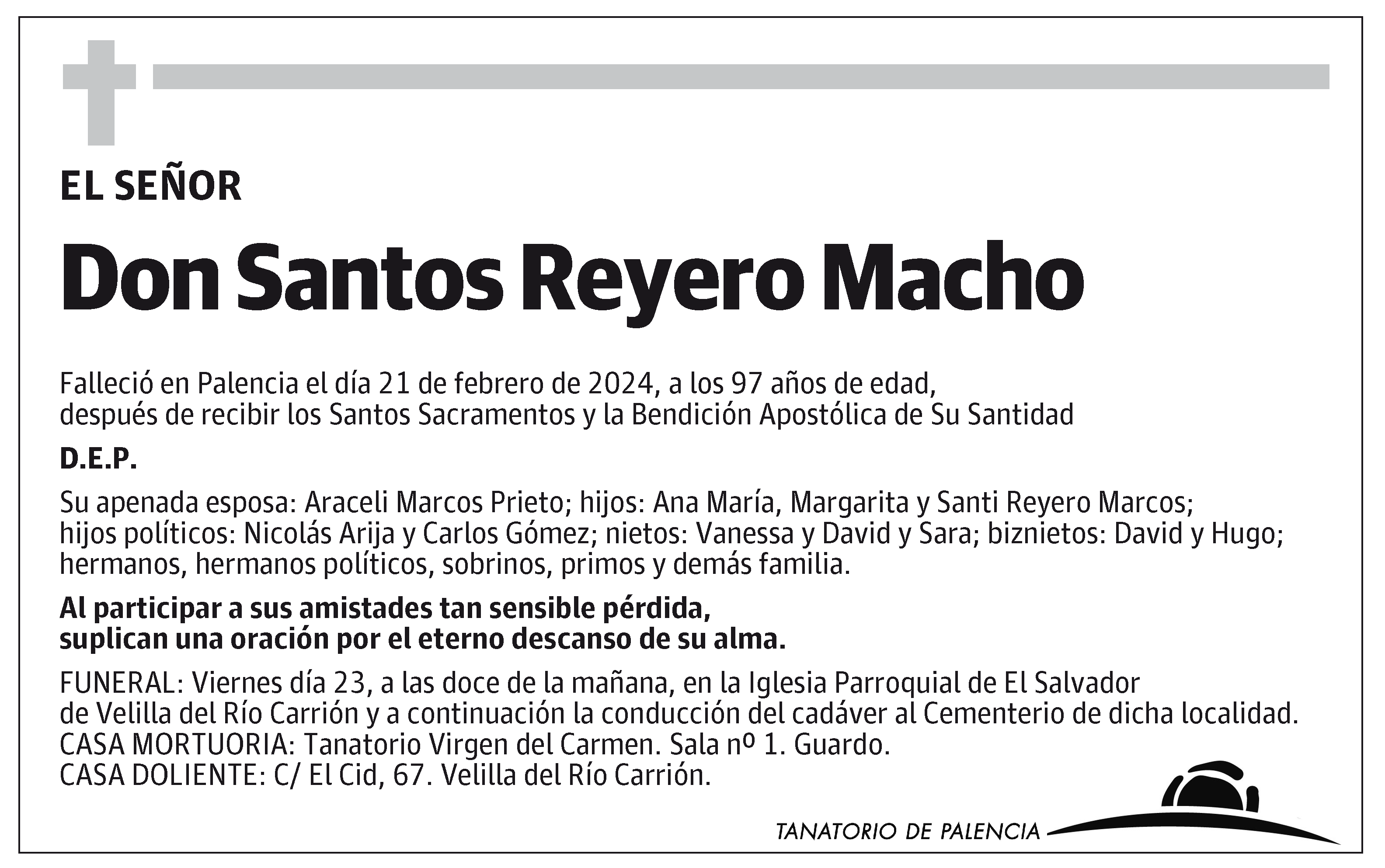 Santos Reyero Macho