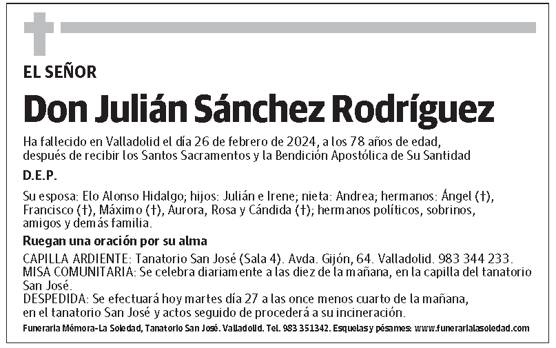 Julián Sánchez Rodríguez