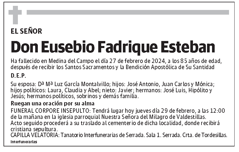 Eusebio Fadrique Esteban