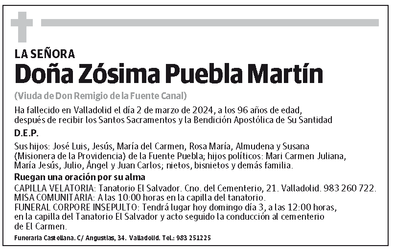 Zósima Puebla Martín