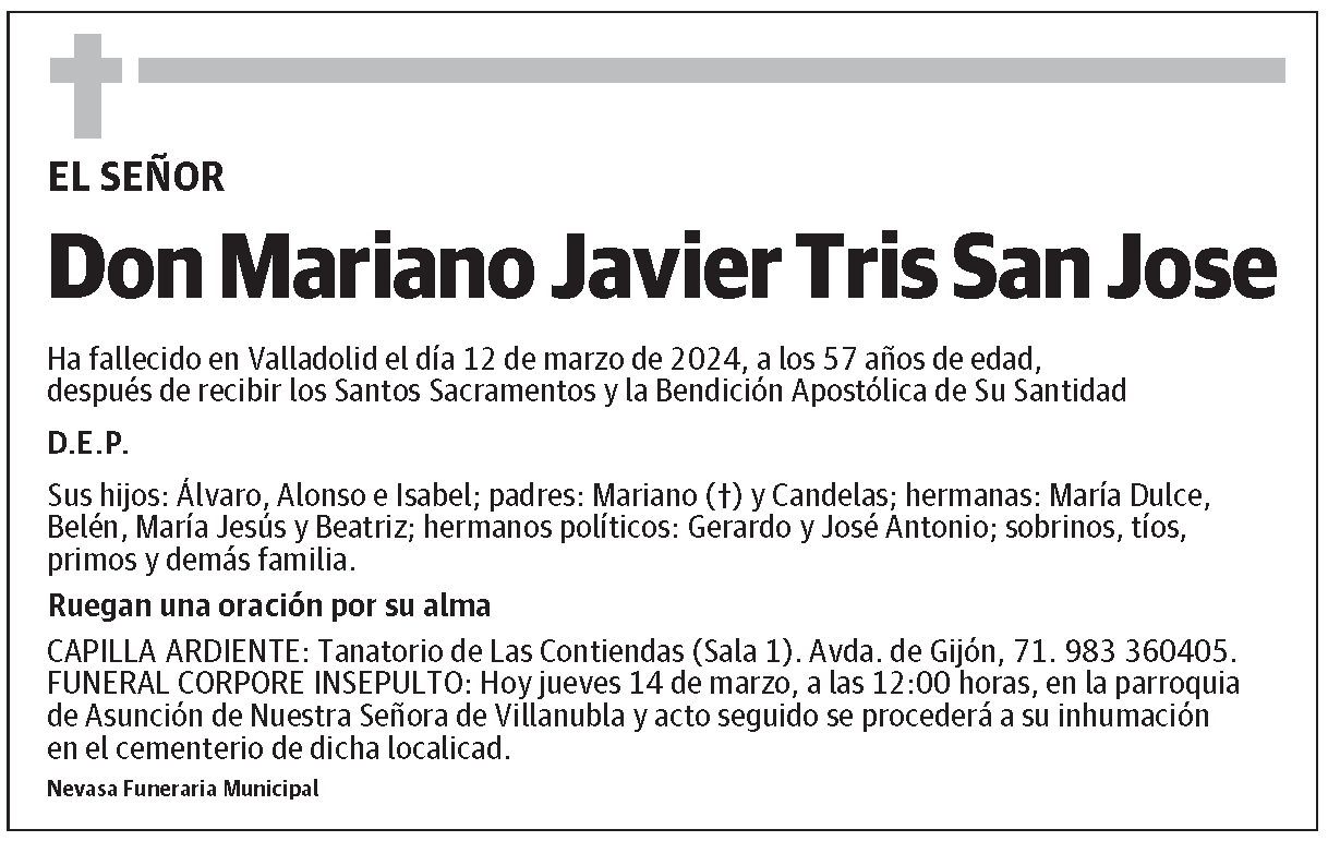 Mariano Javier Tris San Jose