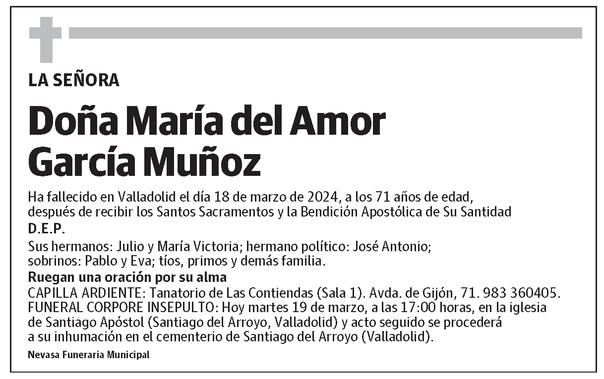 María del Amor García Muñoz