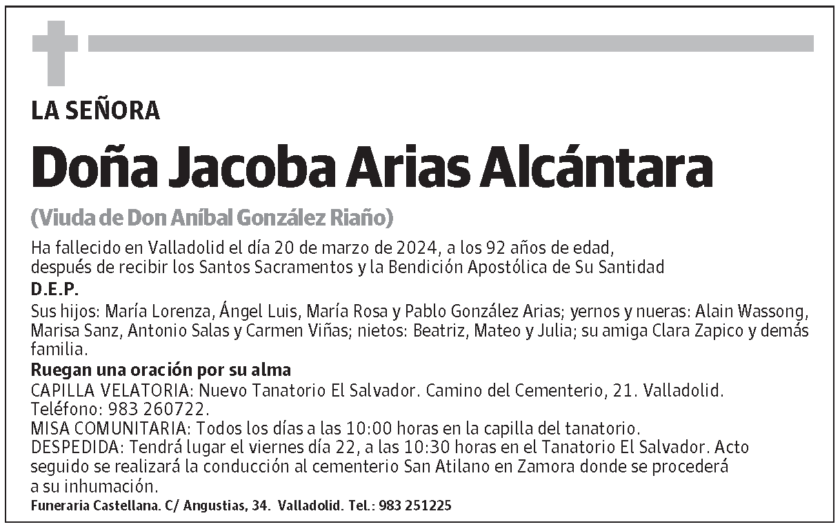 Jacoba Arias Alcántara