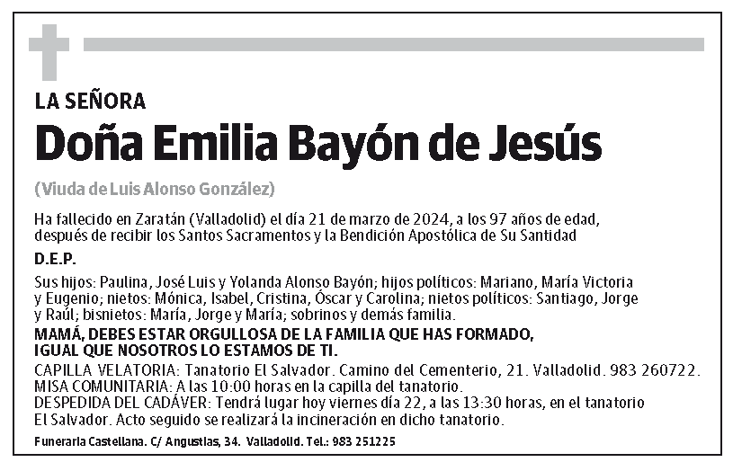 Emilia Bayón de Jesús