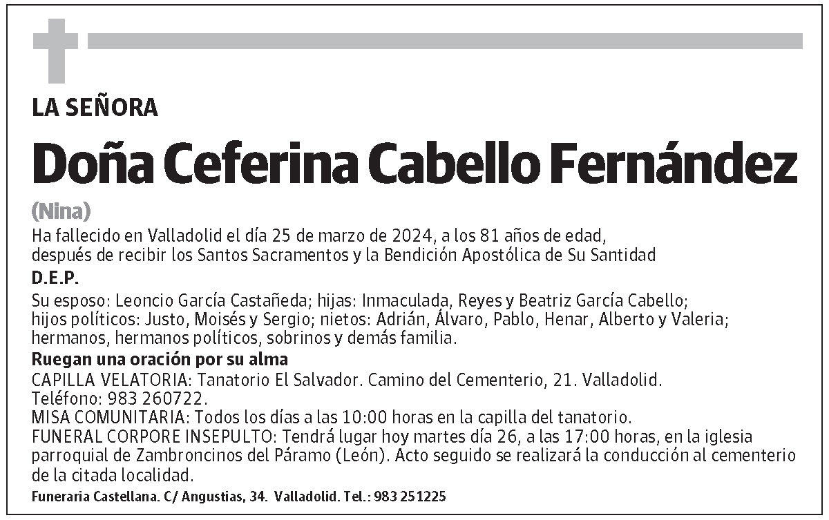 Ceferina Cabello Fernández