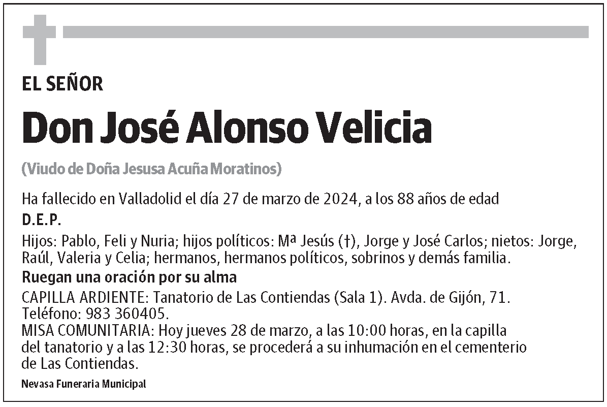 José Alonso Velicia