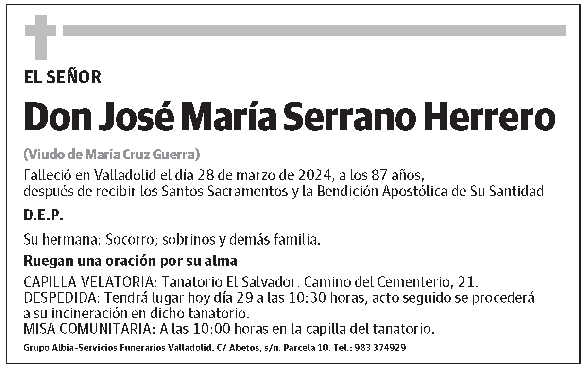 José María Serrano Herrero