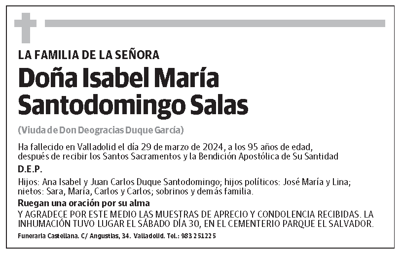 Isabel María Santodomingo Salas