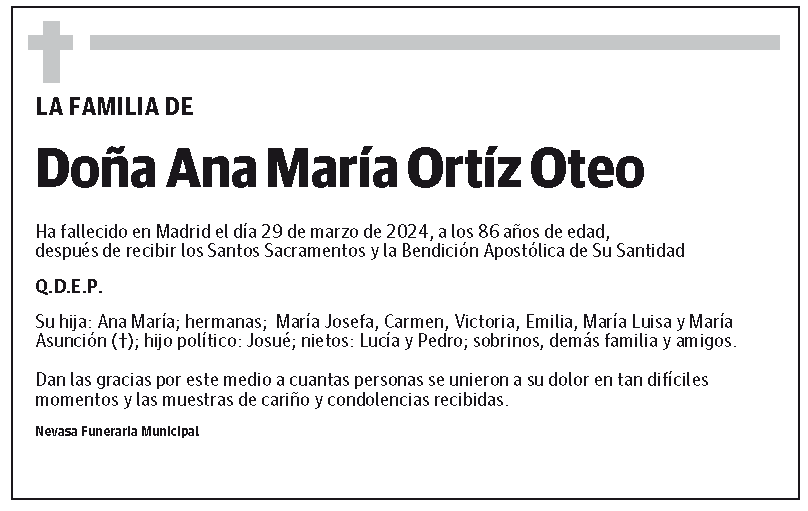 Ana María Ortíz Oteo