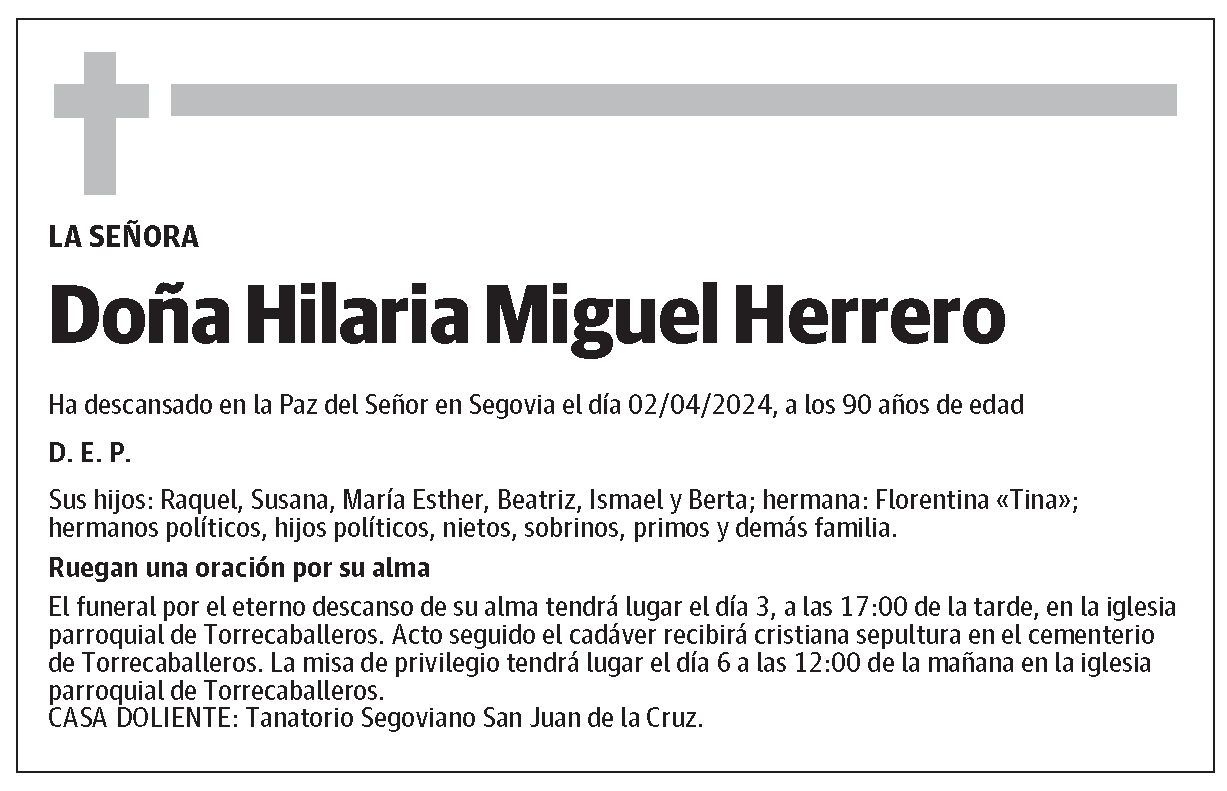 Hilaria Miguel Herrero