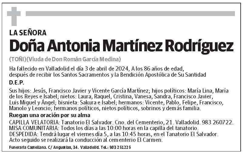 Antonia Martínez Rodríguez