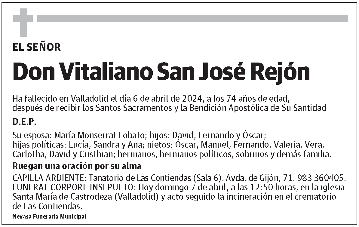 Vitaliano San José Rejón