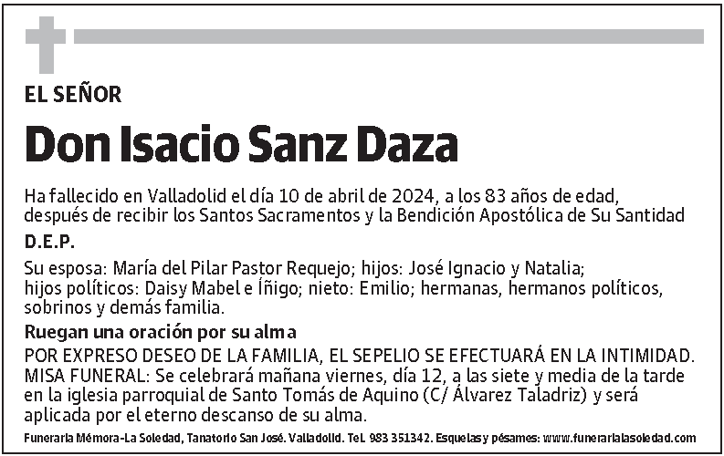 Isacio Sanz Daza