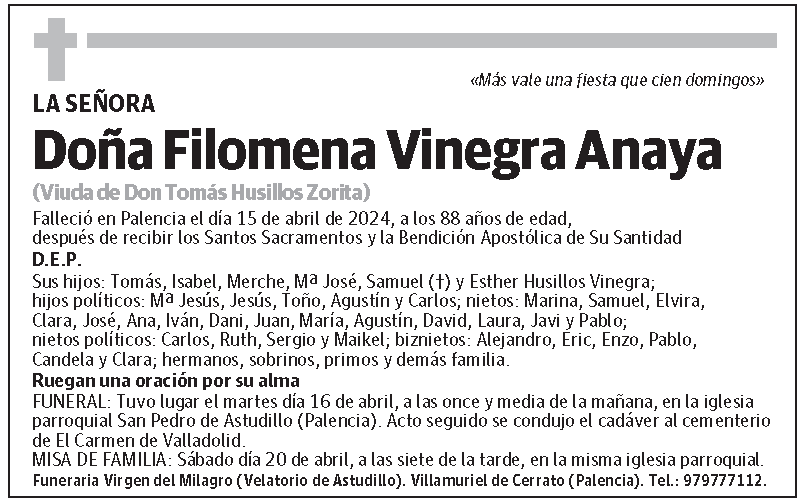 Filomena Vinegra Anaya