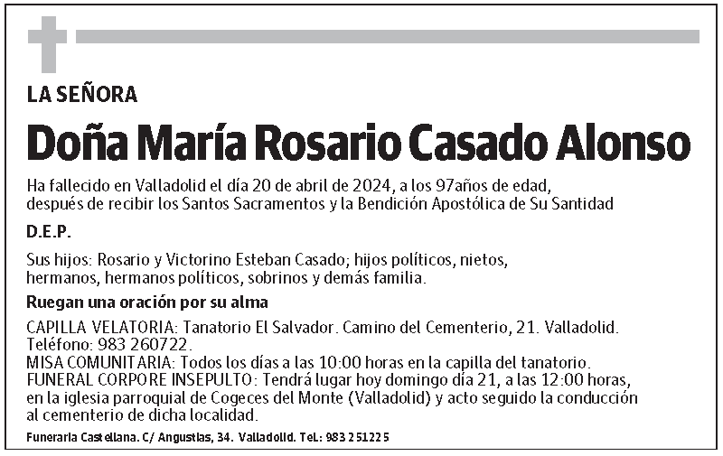 María Rosario Casado Alonso