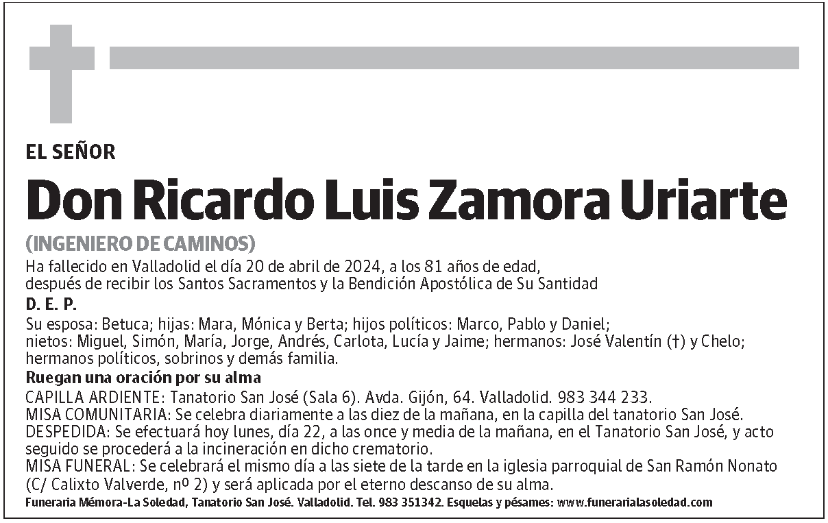 Ricardo Luis Zamora Uriarte