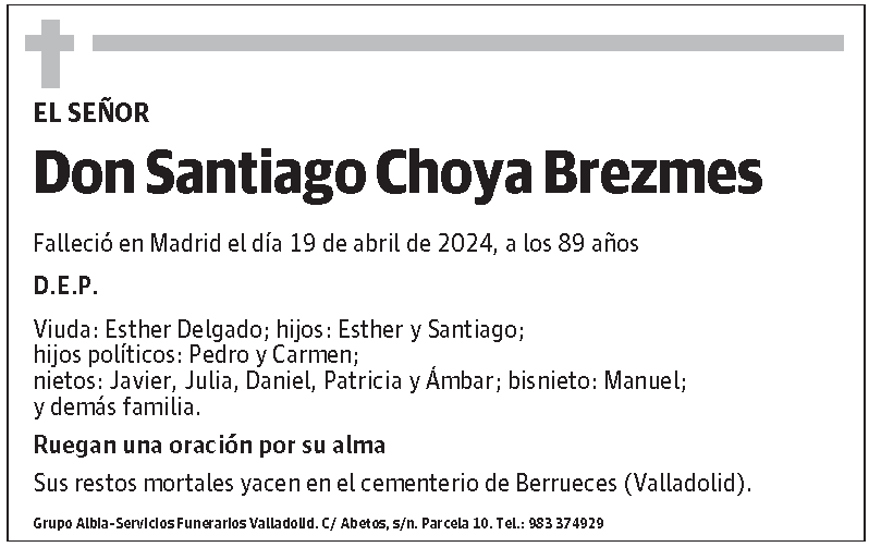 Santiago Choya Brezmes