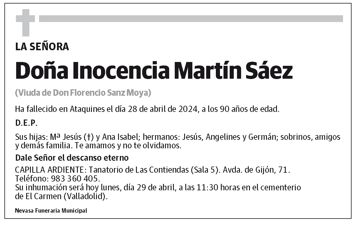 Inocencia Martín Sáez
