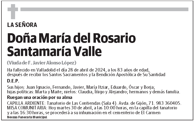 María del Rosario Santamaría Valle