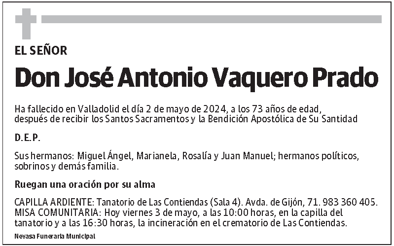 José Antonio Vaquero Prado