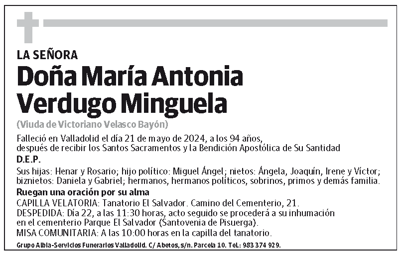 María Antonia Verdugo Minguela