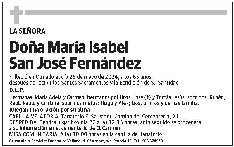 María Isabel San José Fernández