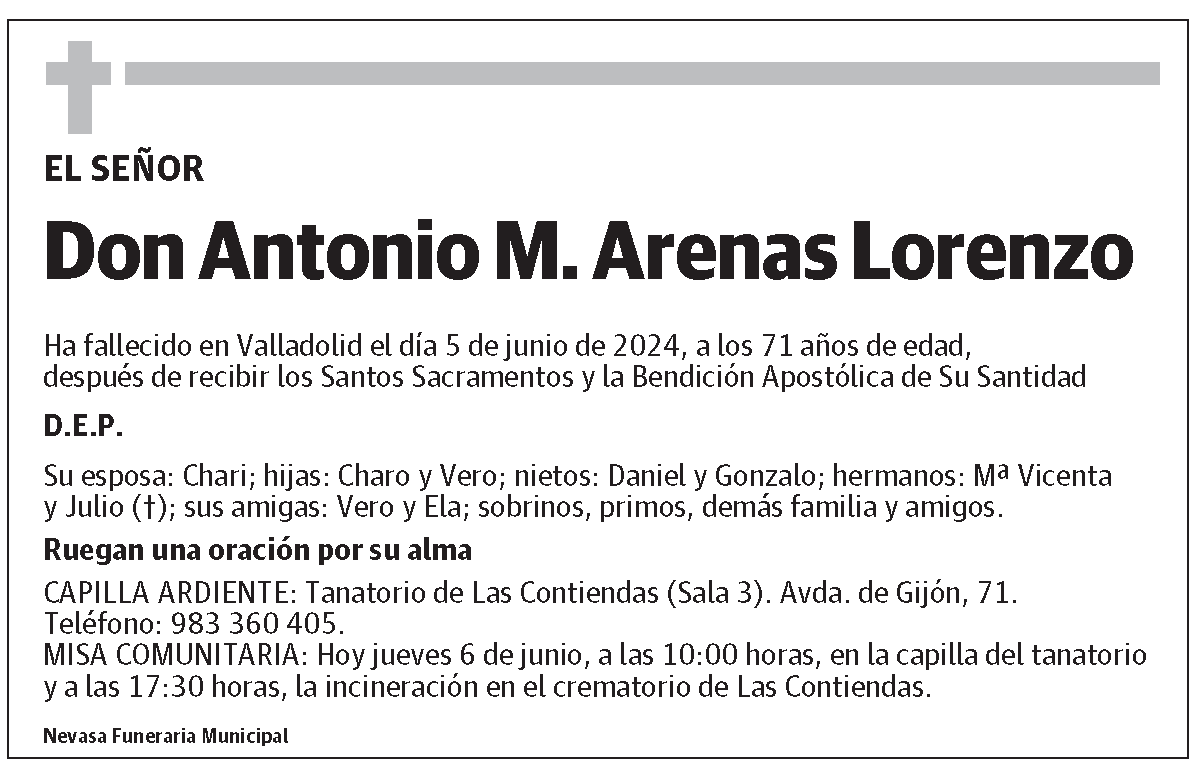 Antonio M. Arenas Lorenzo