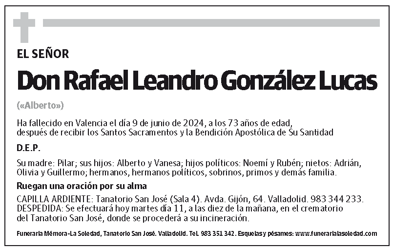Rafael Leandro González Lucas