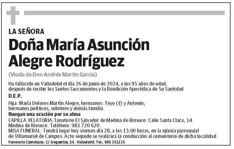 María Asunción Alegre Rodríguez