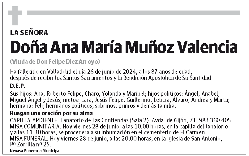 Ana María Muñoz Valencia