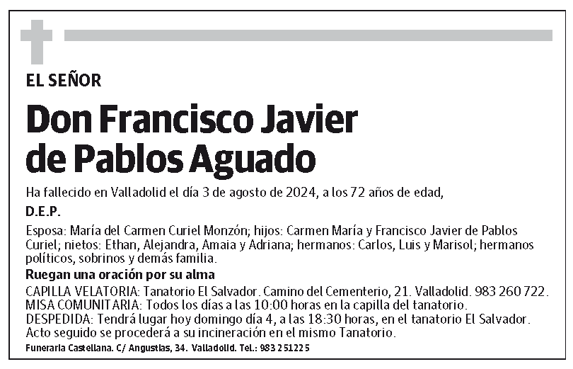 Francisco Javier de Pablos Aguado