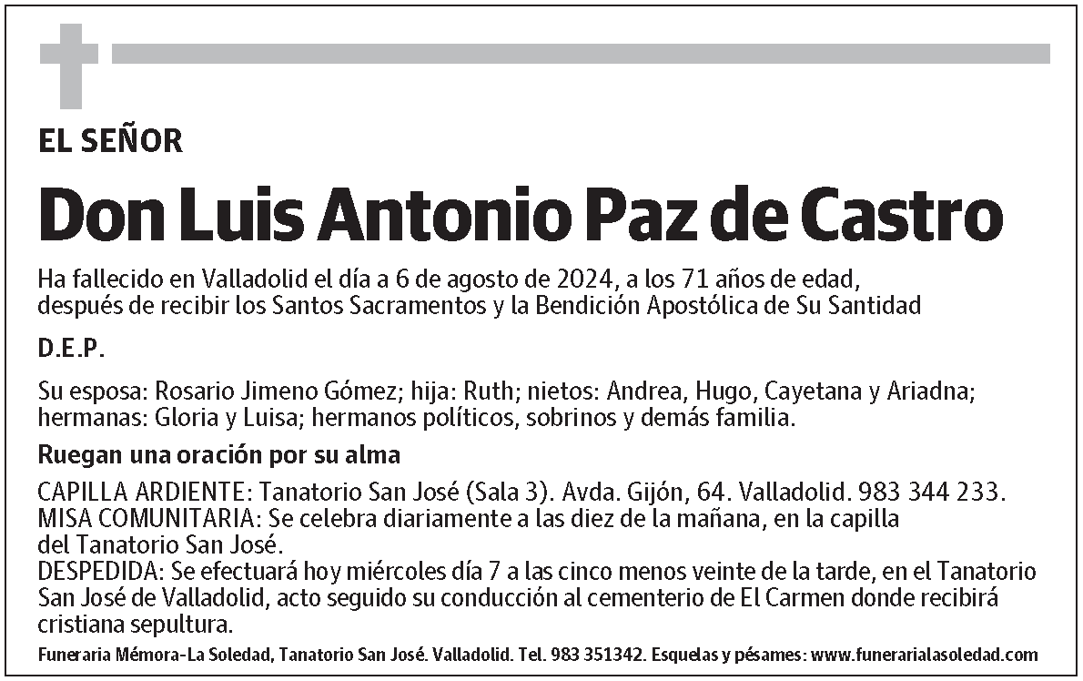 Luis Antonio Paz de Castro