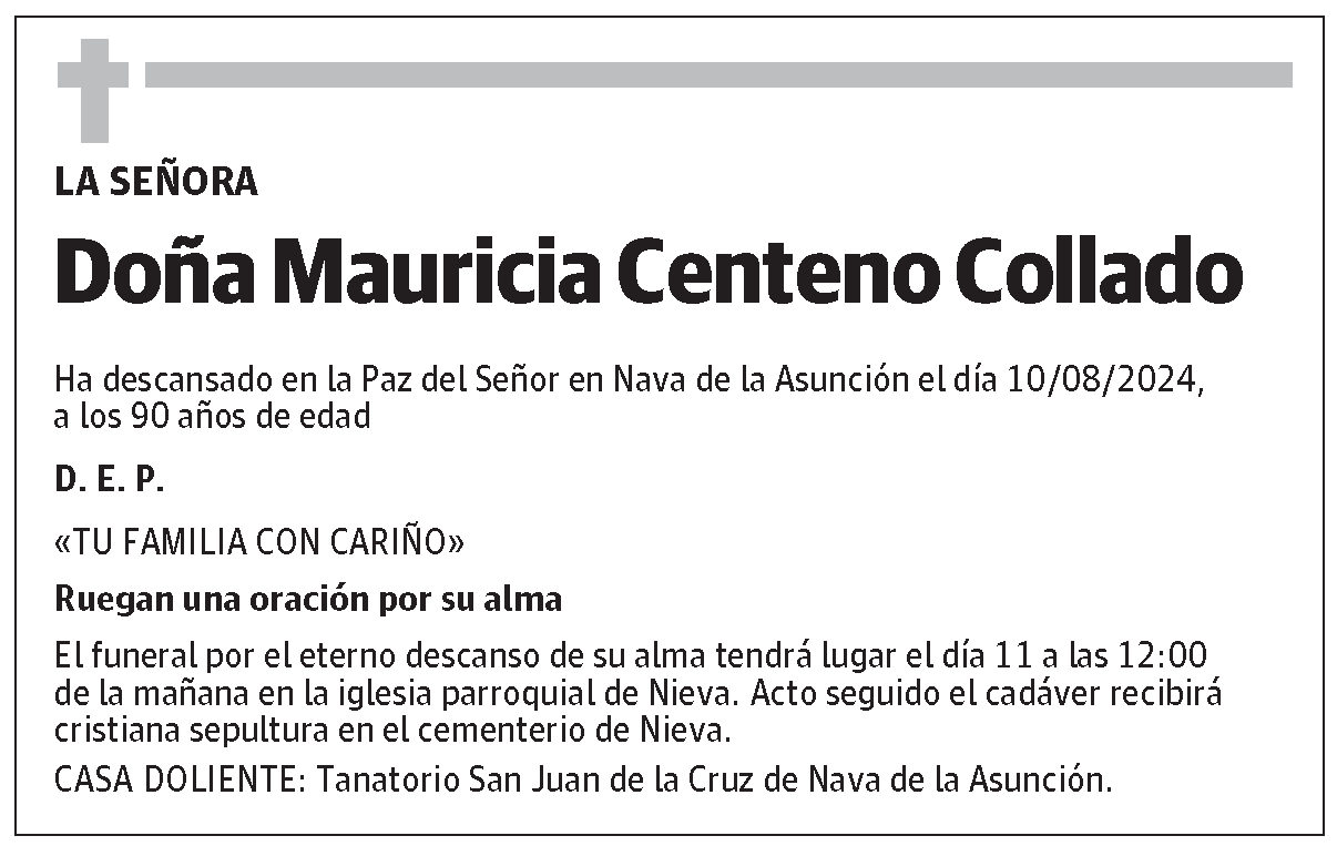 Mauricia Centeno Collado