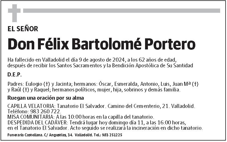 Félix Bartolomé Portero