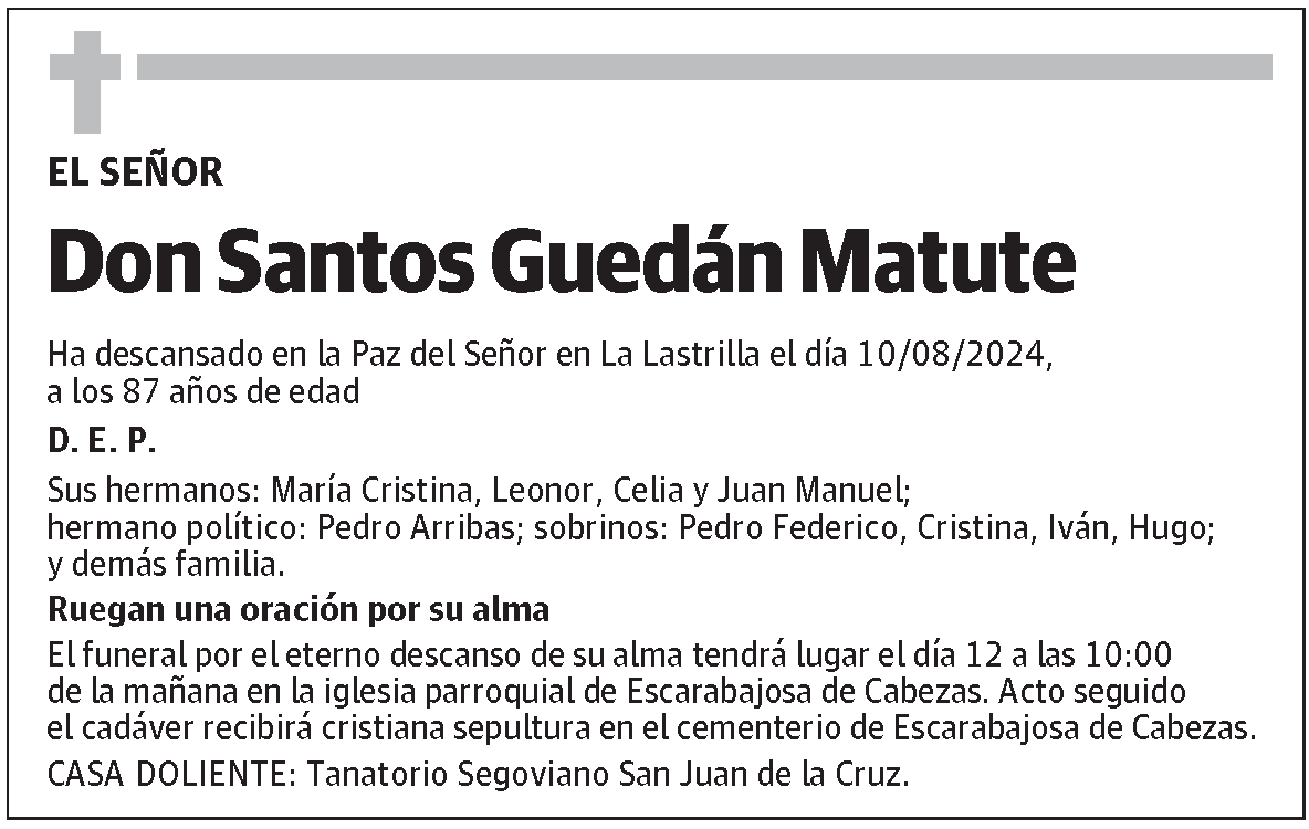Santos Guedán Matute