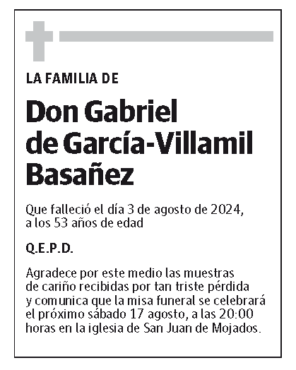 Gabriel de García- Villamil Basañez