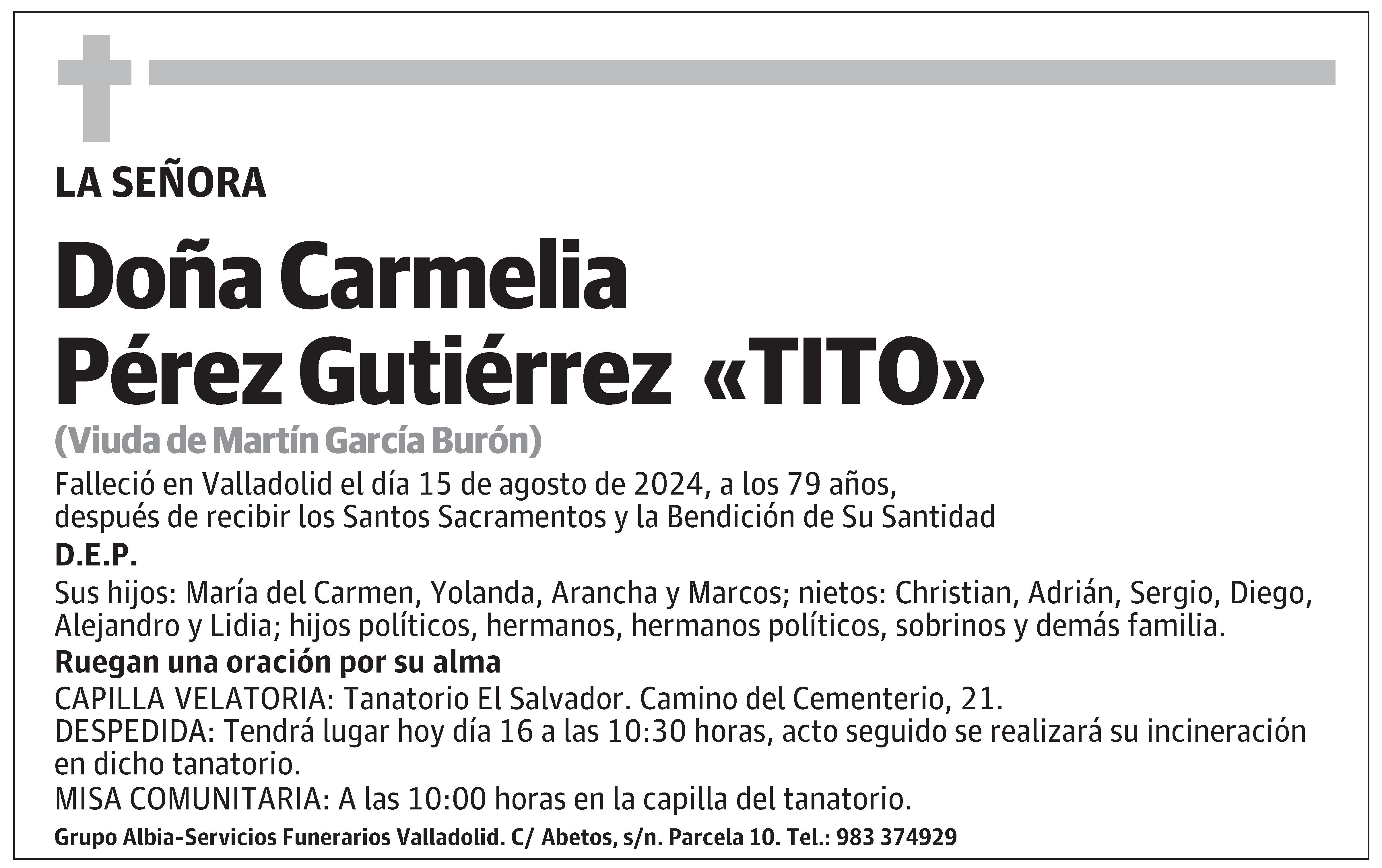 Carmelia Pérez Gutiérrez