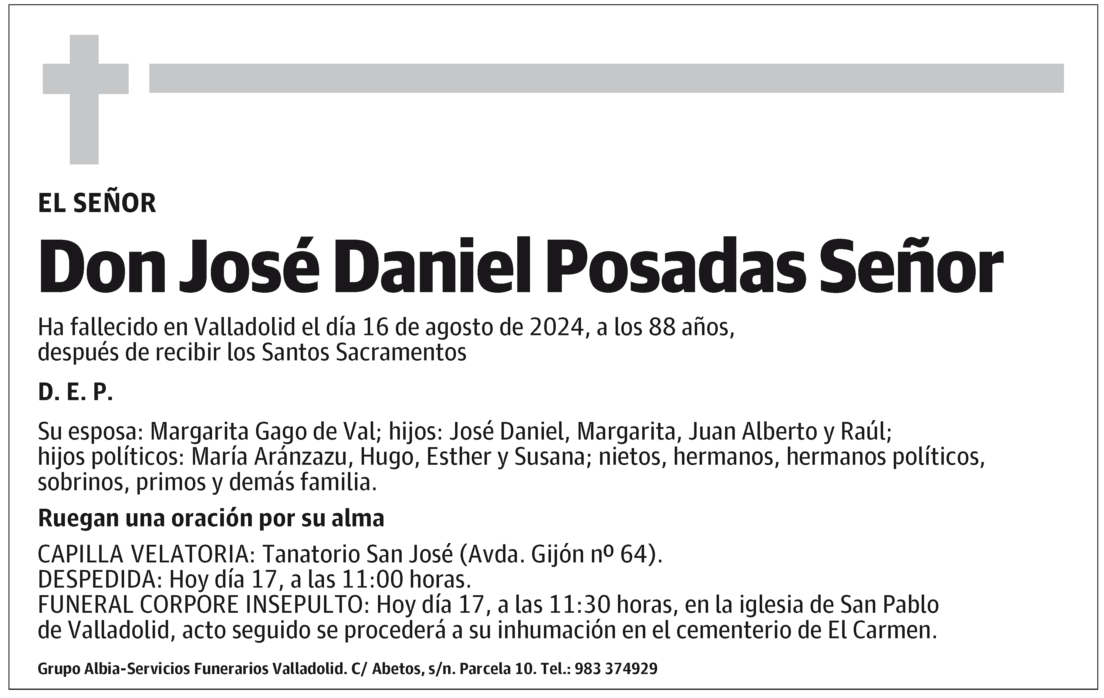 José Daniel Posadas Señor