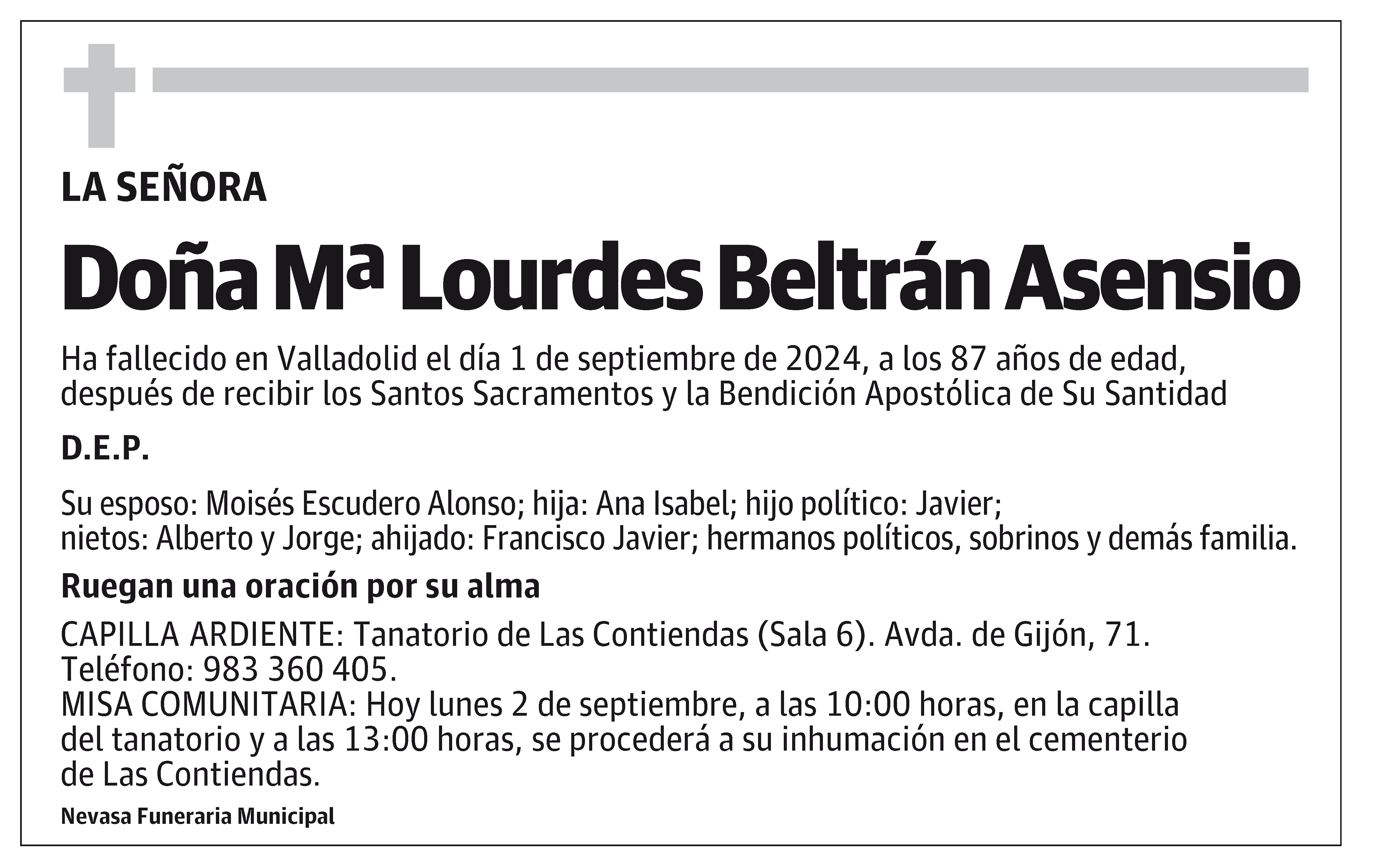 Mª Lourdes Beltrán Asensio