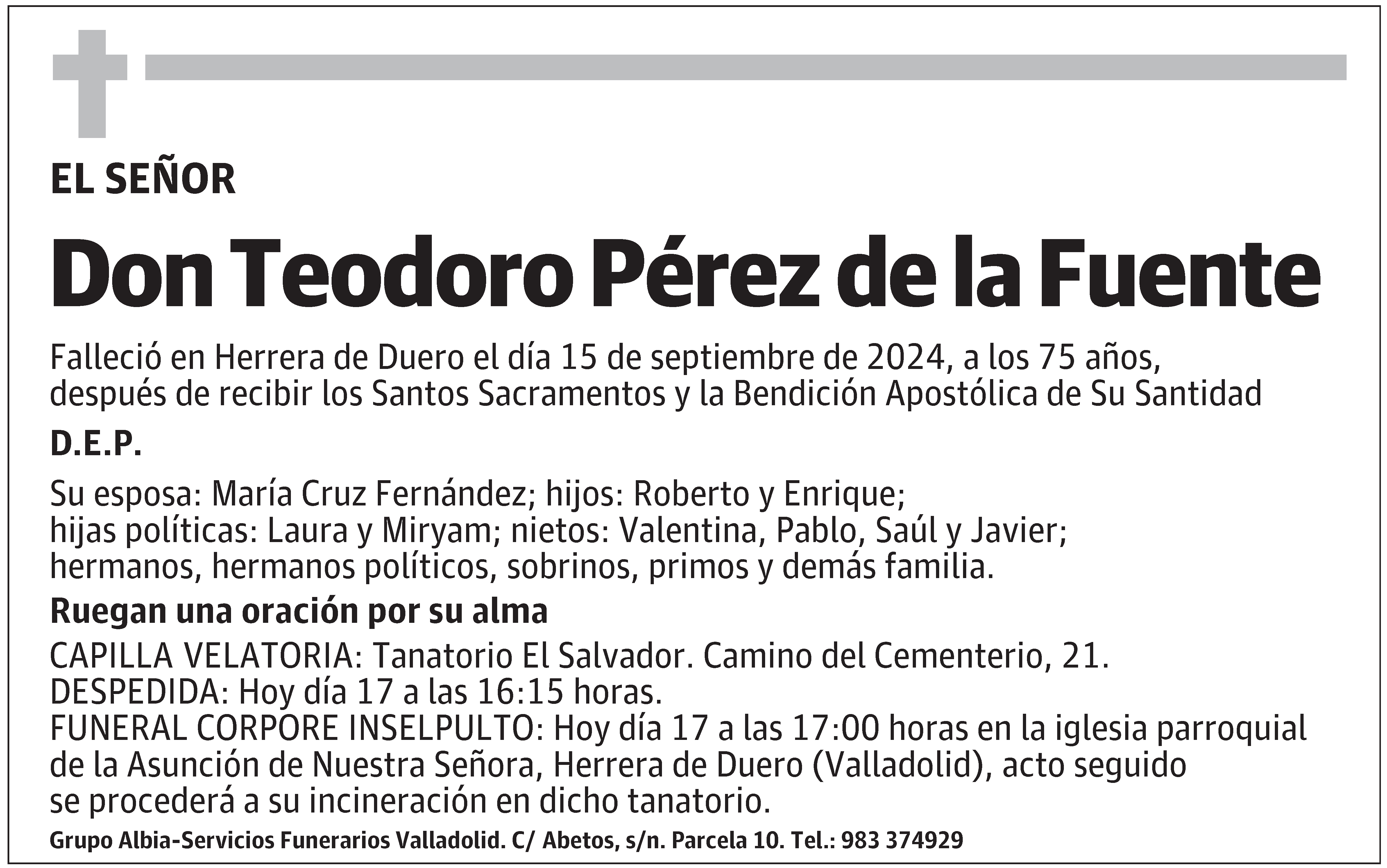 Teodoro Pérez de la Fuente