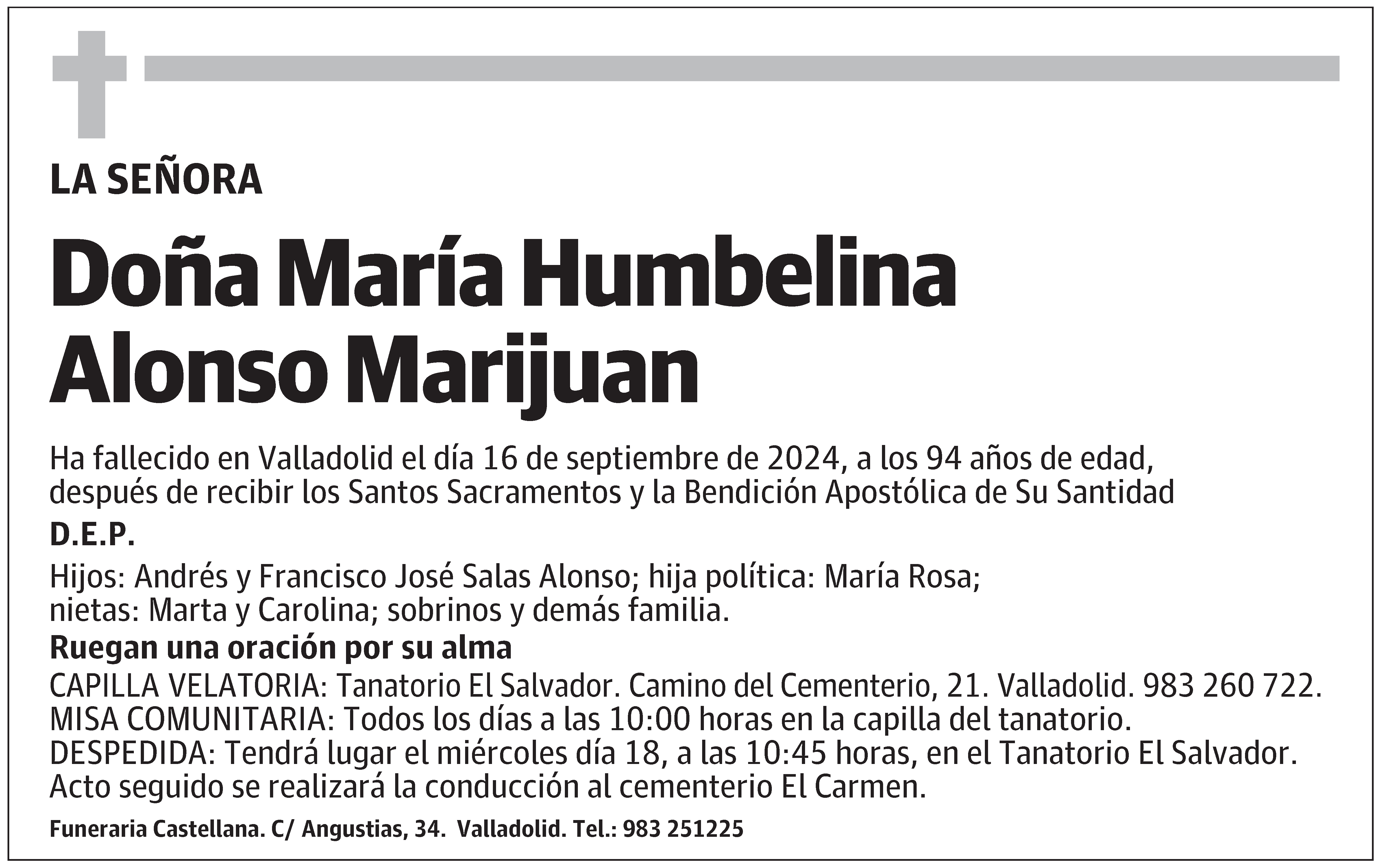 María Humbelina Alonso Marijuan