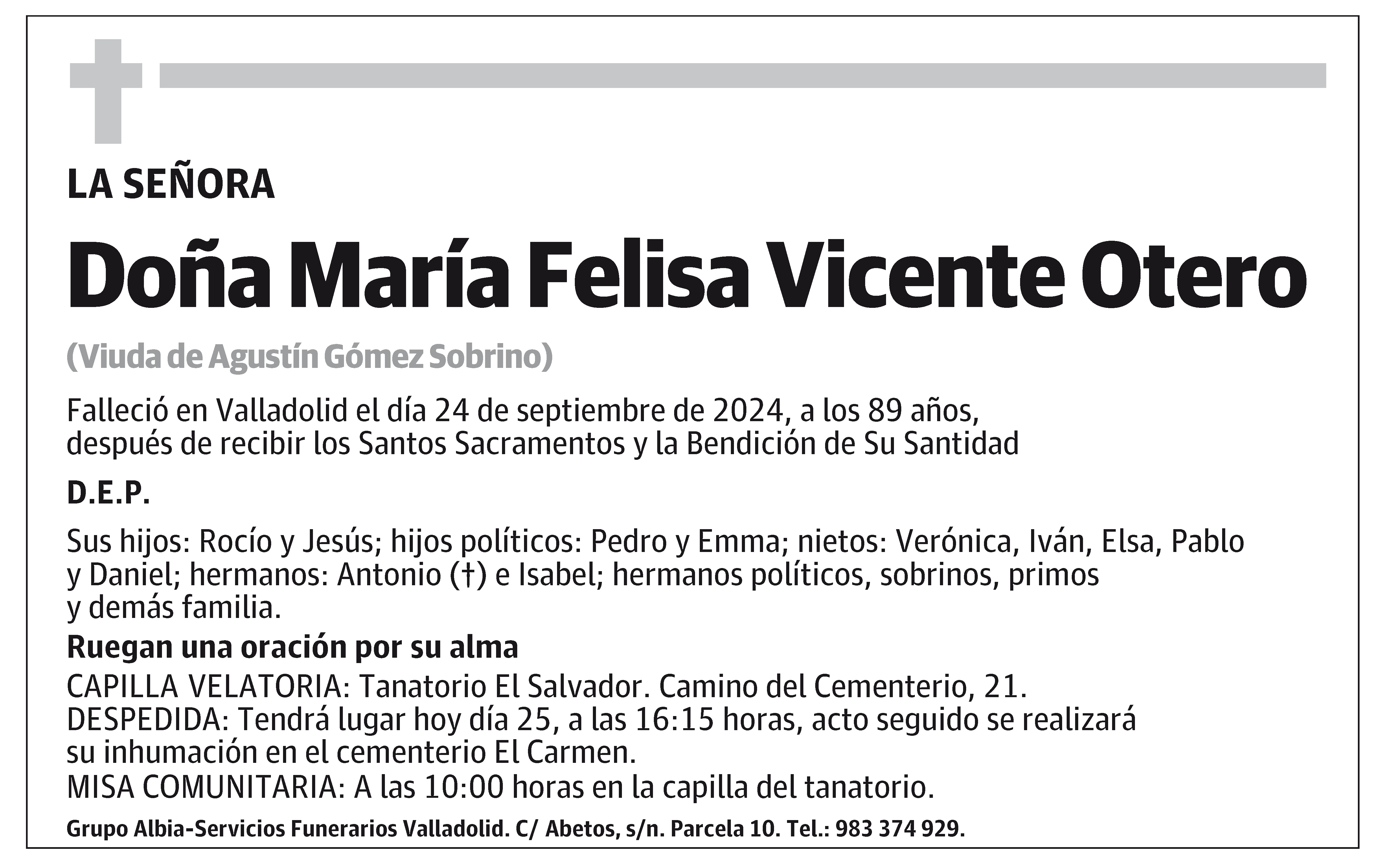 María Felisa Vicente Otero